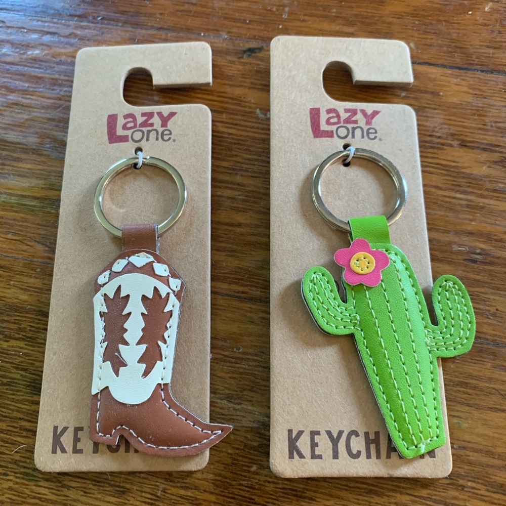 2 Cute western key chains